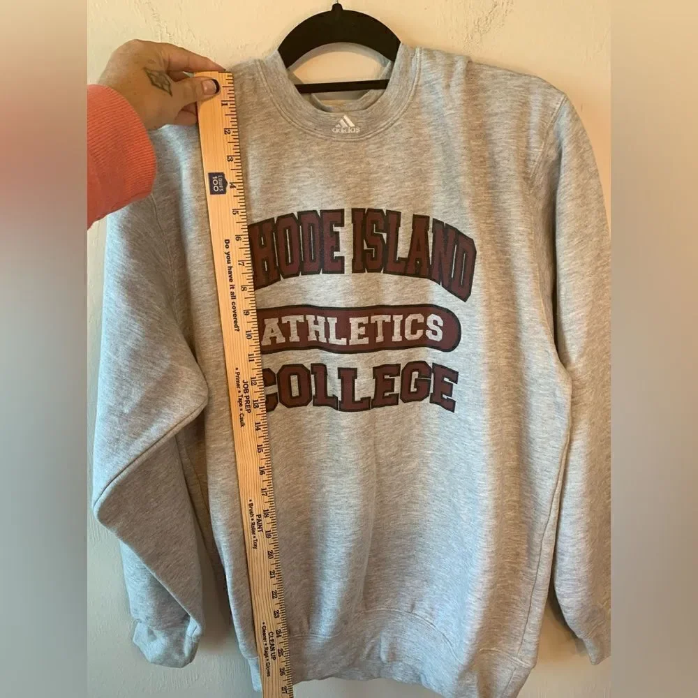 NWT Adidas Rhodes Island Athletic Club gray sweatshirt size XS - Picture 7 of 8